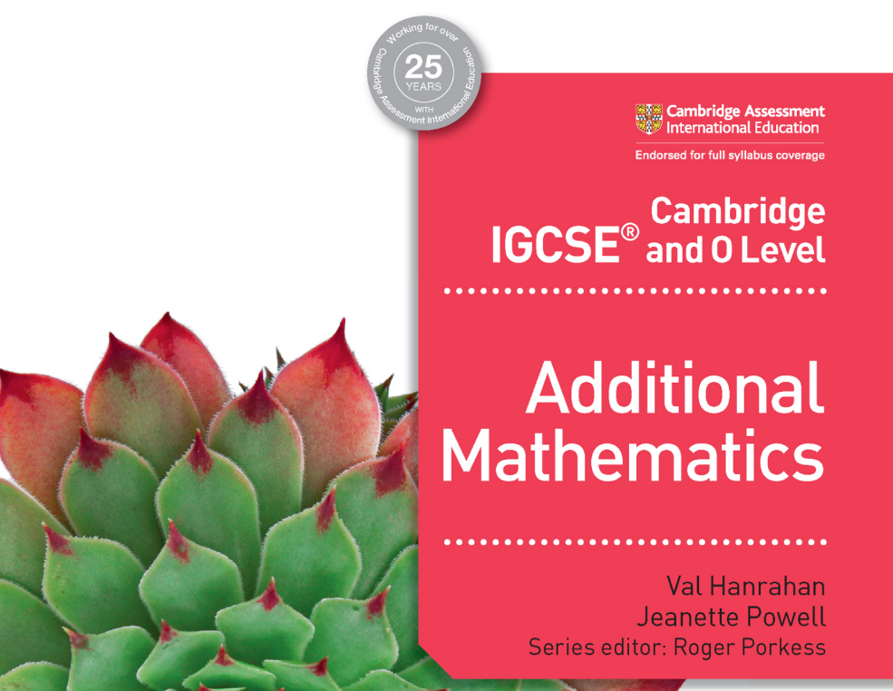 Cambridge IGCSE and O Level Additional Mathematics PDF